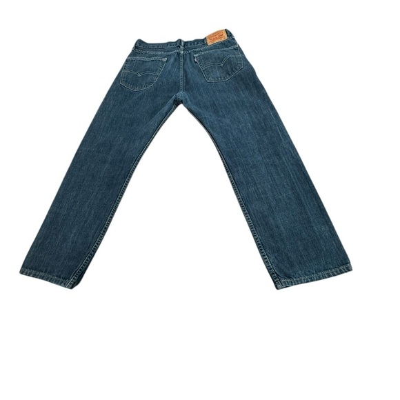 Levi’s 505 Men’s Denim Jeans Size 34 X 30 Regular Fit Medium Wash Zipper Rivets - Picture 6 of 7